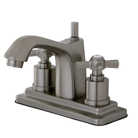 Kingston Brass KS8648ZX 4" Centerset Bathroom Faucet, Brushed Nickel KS8648ZX